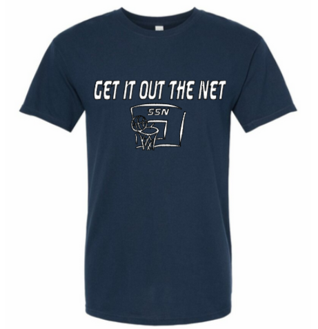 Get It Out The Net T Shirt (Navy)