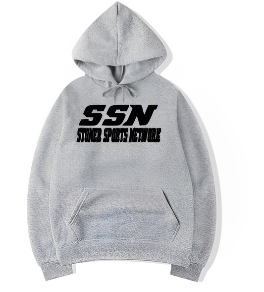 Stoner Sports Network Hoodie Black Letters