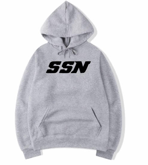 SSN Hoodie Black Letters