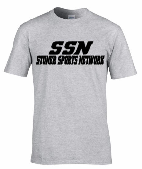 SSN Grey T-Shirt Black Letters