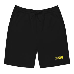 SSN Fleece Shorts (Black/Yellow)