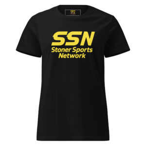 Stoner Sports Network Signature Women's Tee (black/yellow)