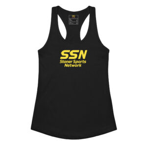 SSN Signature Women’s Racerback Tank Top (black/yellow)