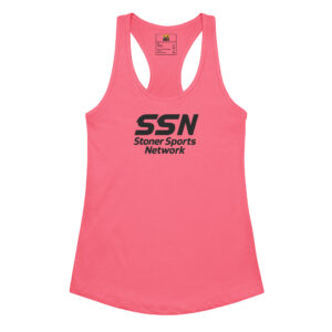 SSN Signature Women’s Racerback Tank Top (pink/black)