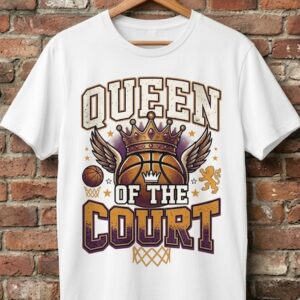 Queen of The Court Tee (White)